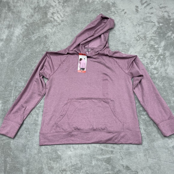 Danskin Women's M Hoodie Purple Polyester Blend e0195 - Picture 3 of 7